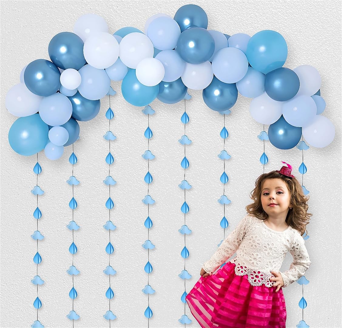 Cloud Frills Wall Hanging - 8 Paper Clouds -7 Cloud Frills Wall Hanging - 8 Paper Clouds -7