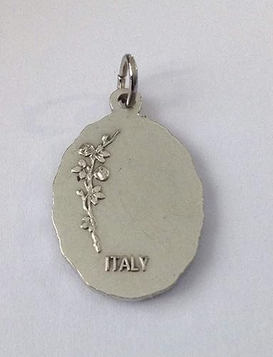 Vista 5 de San Lázaro (Lazar) Medalla de forma ovalada 'El mendigo leproso' - 100% Made in Italy - Medalla de los Santos Patronos, Latón