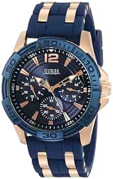 Amazon | [ゲス] GUESS 腕時計 Men's Iconic Blue Multi