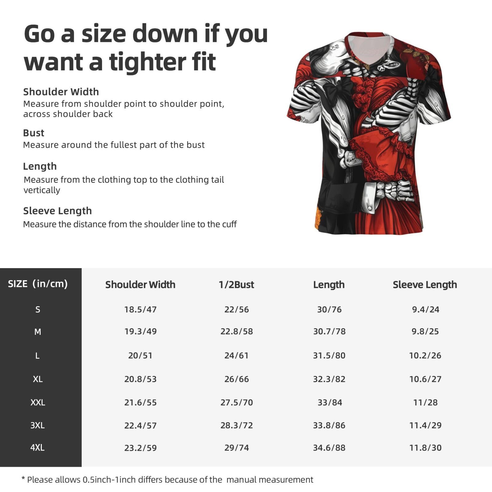 Stylish Athletic Sports Jersey Princess-Rose-Mexico-Skeletons Men's Rugby Jersey X-Large