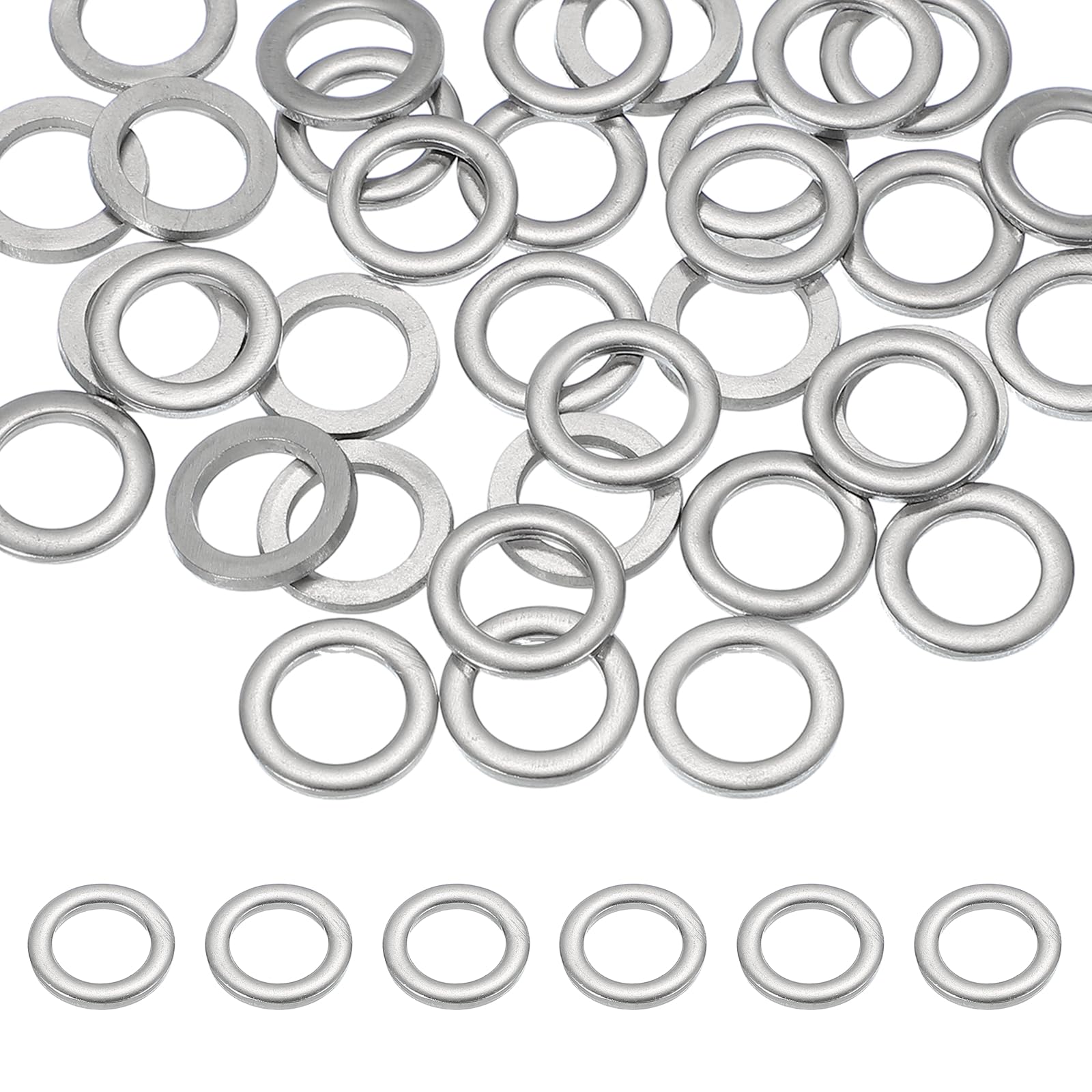 PATIKIL M10 x 16mm Metal Screw Washers Set, 36Pcs 304 Stainless Steel Flat Washers for Screws Bolts Factories Home Outdoor Projects