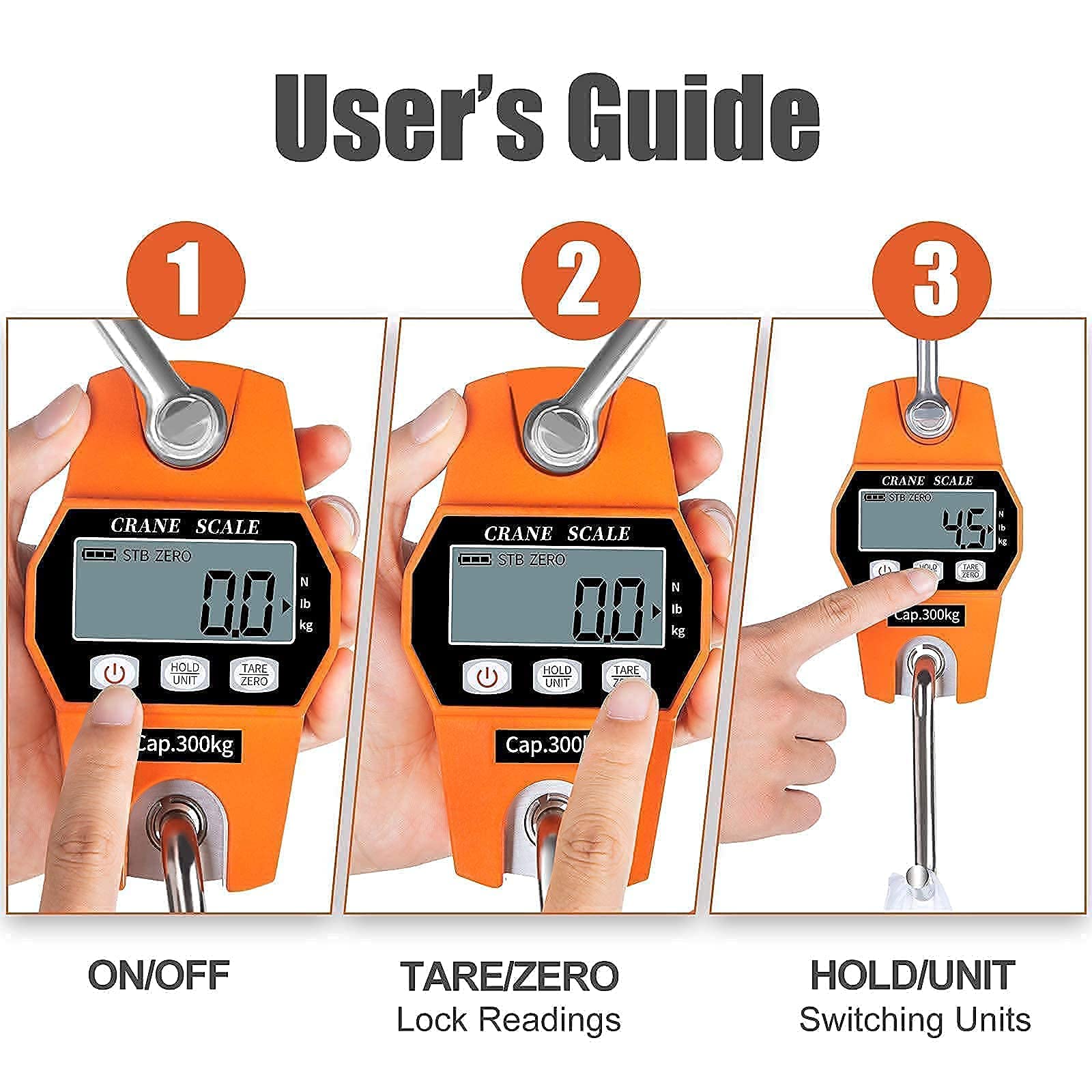 Buy Digital Hanging Scale, with Precision Sensor 660LB Spring Hanging