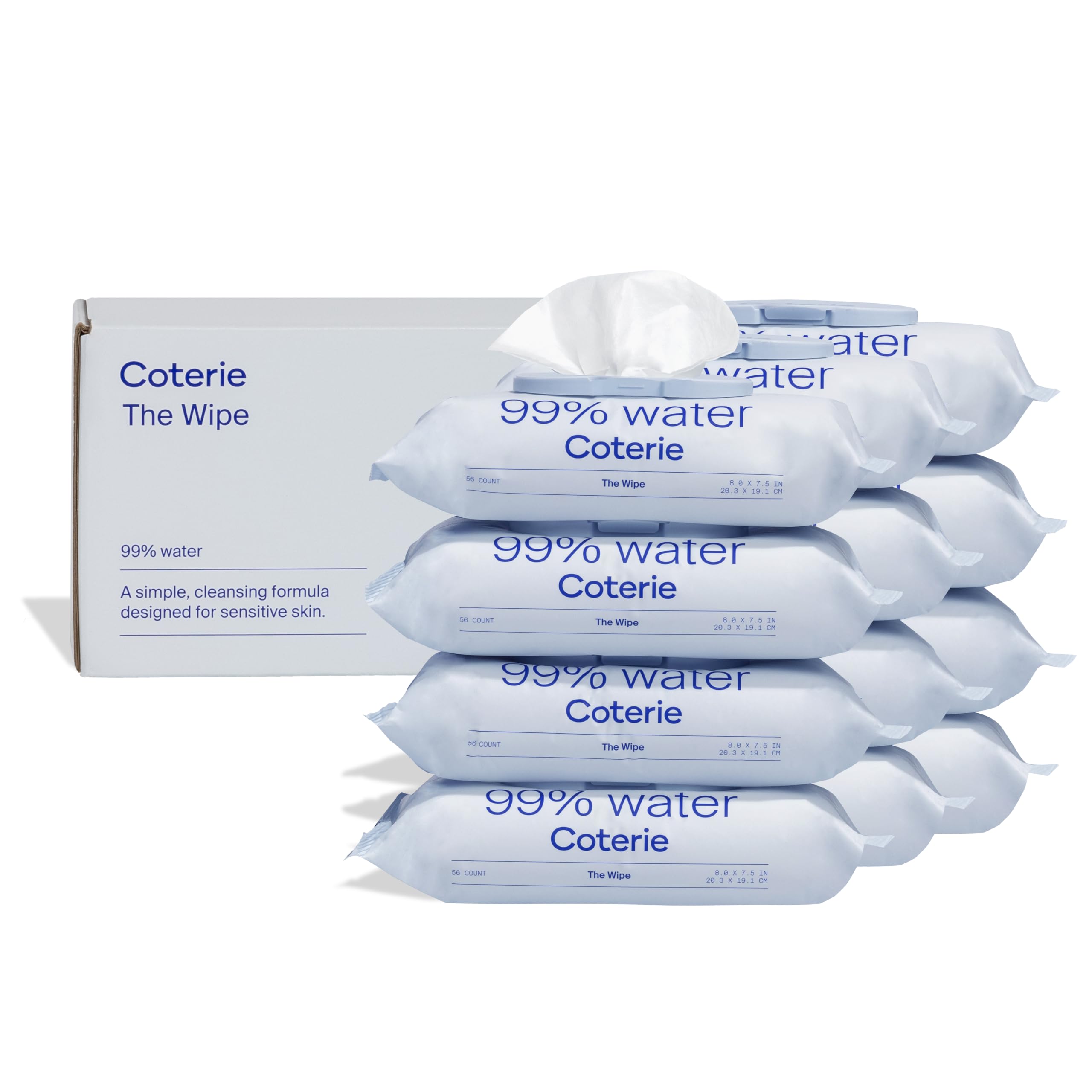 Sponsored Ad - Baby Wipes for Sensitive Skin, Plant-Based and Plastic-Free Fibers, 99% Water, Hypoallergenic, pH Balanced, Unscented, Clean and Gentle Baby Essentials, 12 Pack, 672 Count