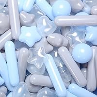 Vista 12 de Bolas para piscina de bolas STARBOLO para niños pequeños - Bolas de piscina de macaron a prueba de aplastamiento de plástico para niños pequeños