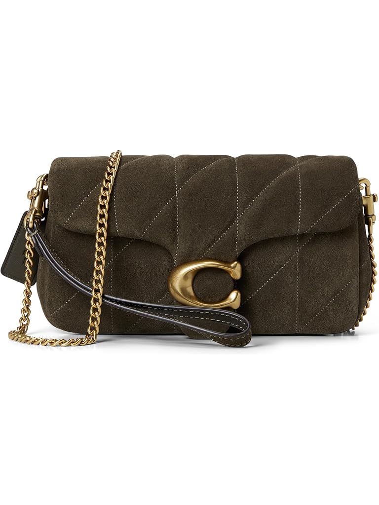 Olive COACH Tabby Chain Crossbody Bag 19 With Quilting