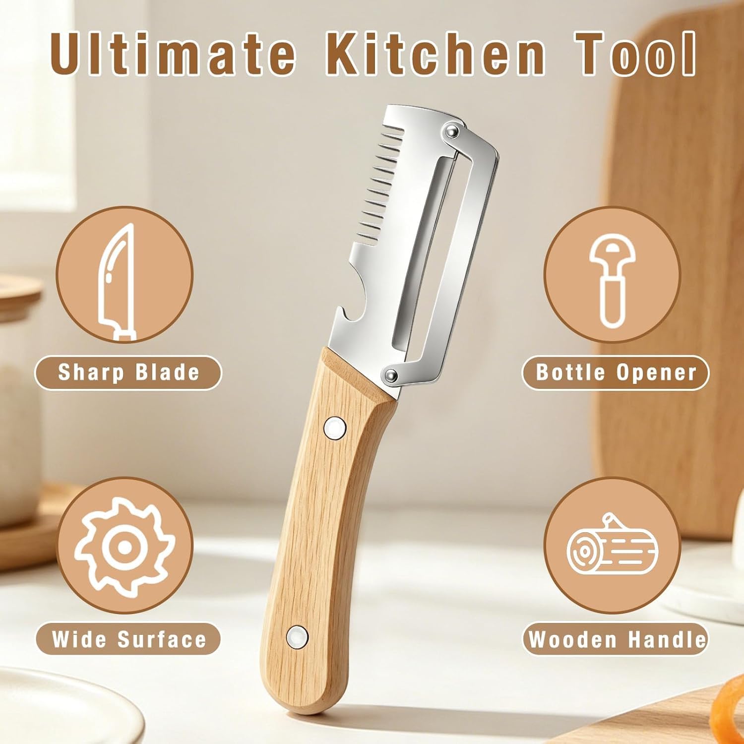 3-in-1 Vegetable Peeler - Bottle Opener! -3