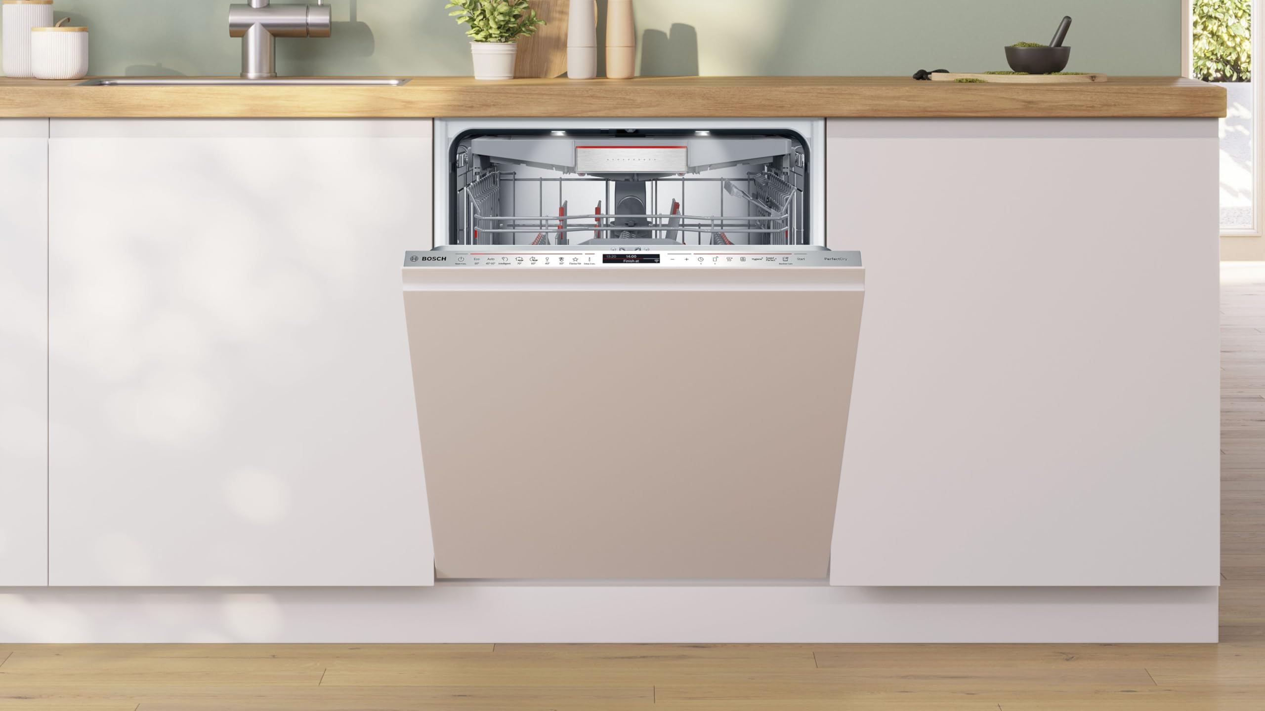 Bosch SMV8YCX02E Serie 8, Lavastoviglie da incasso a scomparsa totale, PerfectDry, Home Connect, Extra Clean Zone, EfficientDry, 60 cm