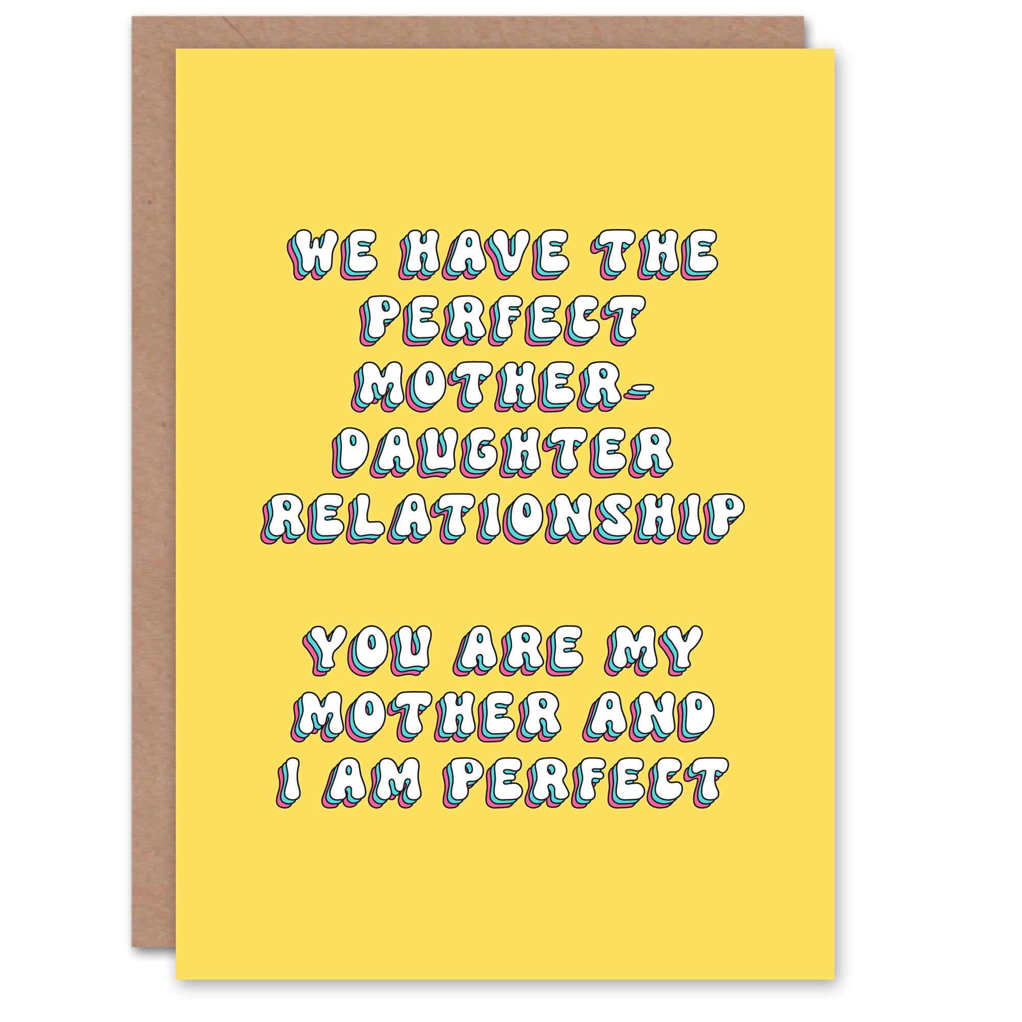 Artery8 Greeting Card Mother Daughter Relationship Perfect Funny Cheeky For Mum Mummy Mom Birthday Card