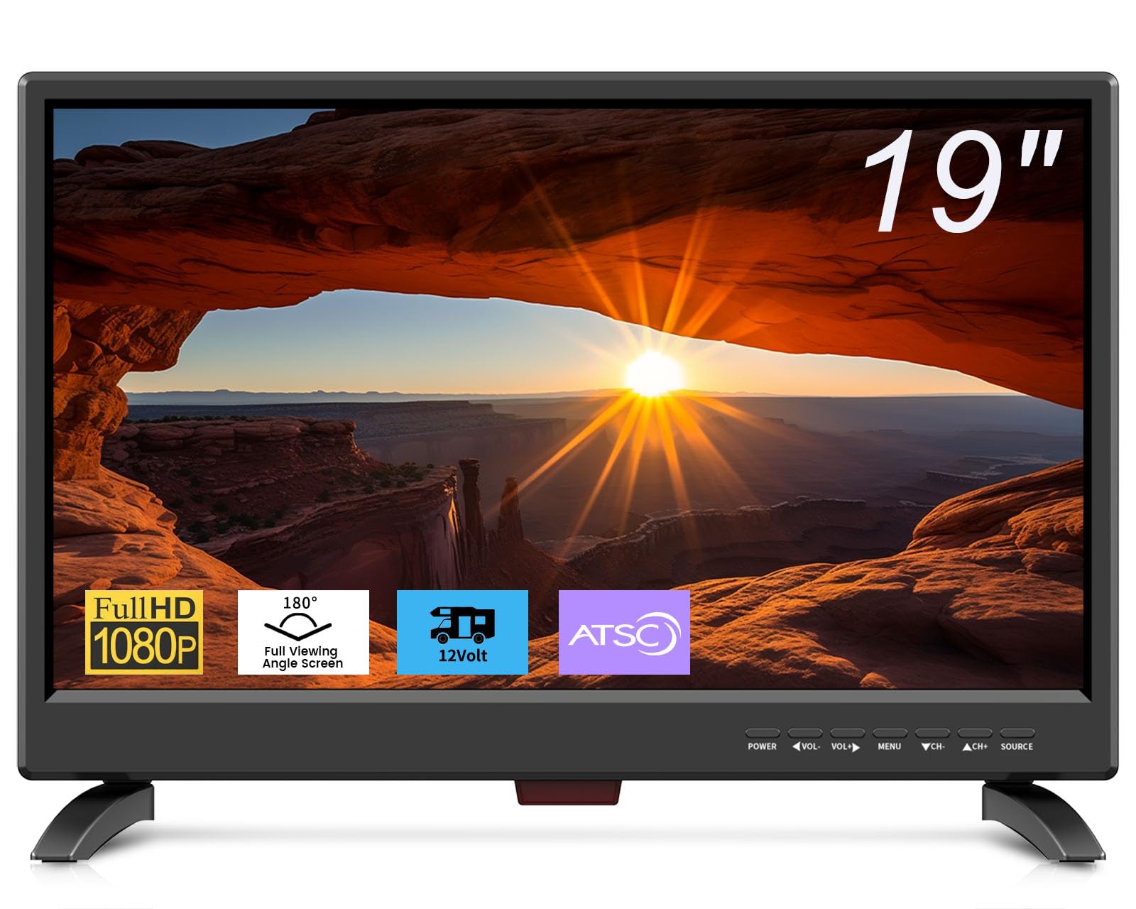 Amazon.com: Feihe 19 Inch Flat Screen TV Built in Digital ATSC