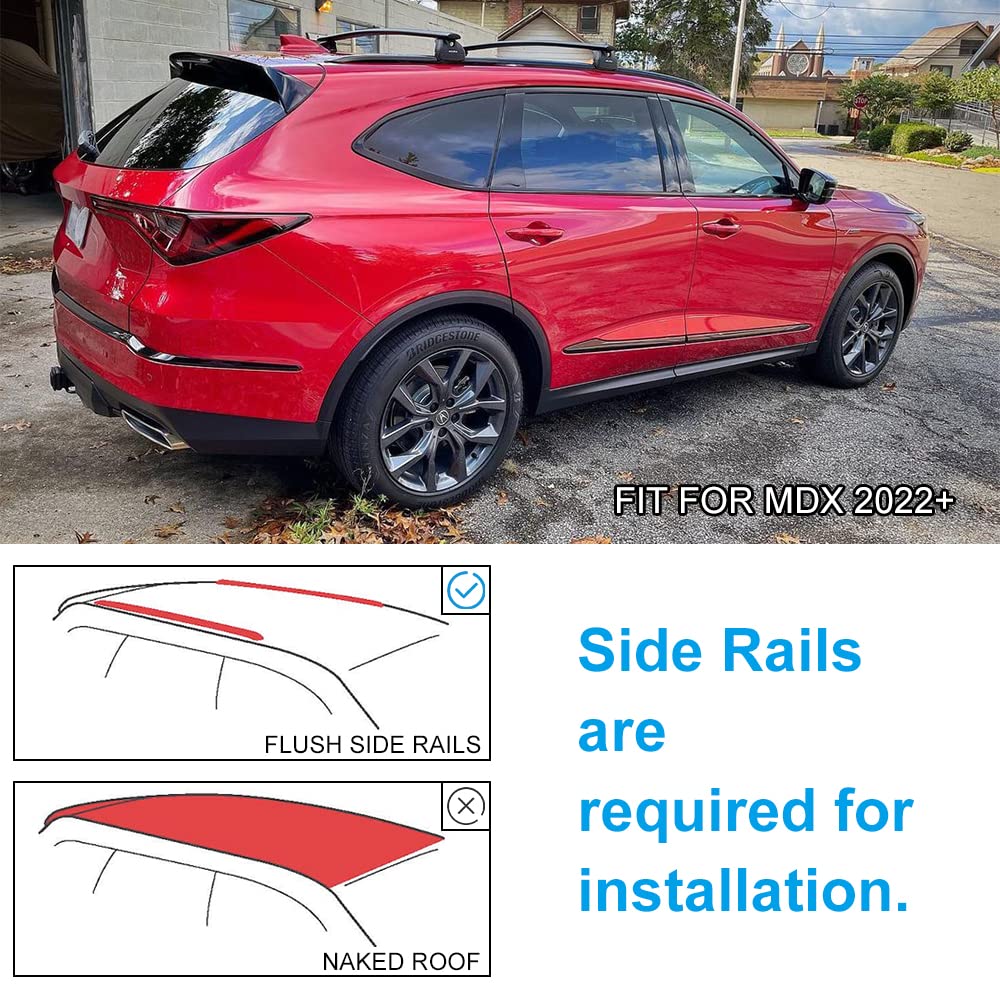 Snailfly Lockable Roof Rack Cross Bar Fit For 2022 2023 Acura MDX Cargo