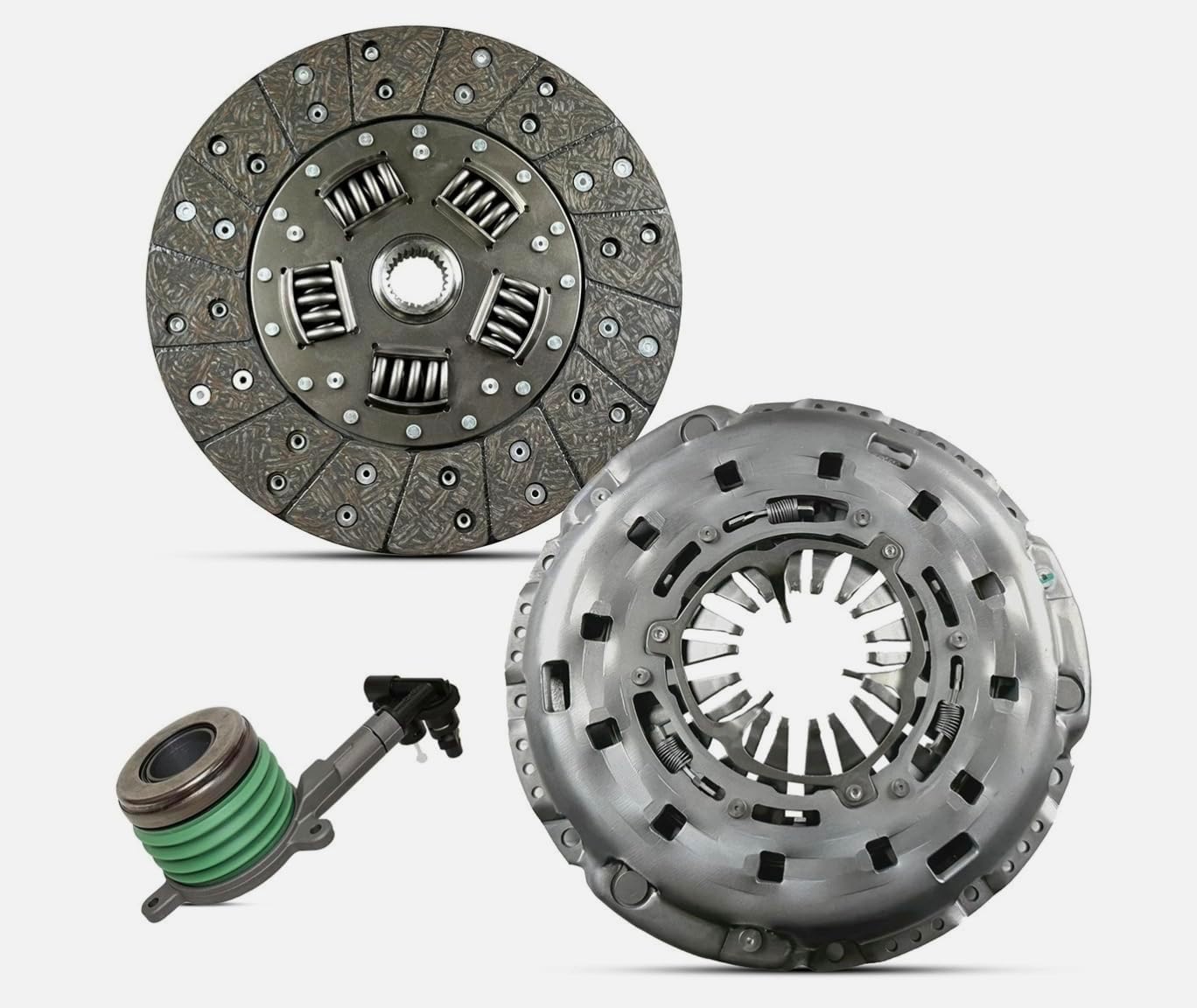 Clutch Kit and Slave Cylinder Compatible with 2015–2023 Cadillac ATS & Chevy Camaro LS LT 3.6L V6 – 6-Speed Manual Transmission – Includes Pressure Plate, Disc, Slave Cylinder – 04-343S