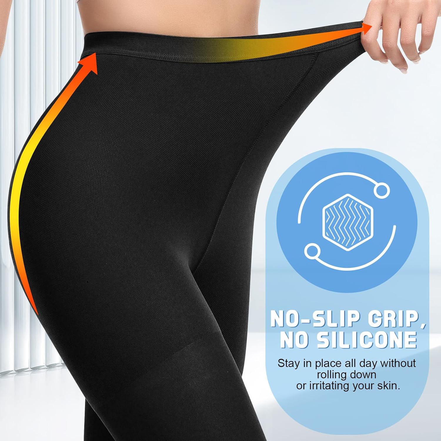 beister Medical Compression Tights for Women & Men, 15-20 mmHg Closed Toe Graduated Compression Pantyhose - Image 7