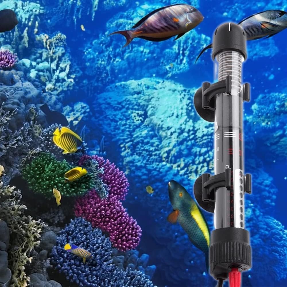 Huangyi 水槽ヒーター アクアリウム ヒーター 25 50 100 0 300 W 防水 34 淡水 海水 水温管理 水槽 観賞魚用 熱帯魚 インテリジェントled温度表示と外部温度コントローラーを備えた水槽ヒーター Usプラグ110v Faz Co Zm