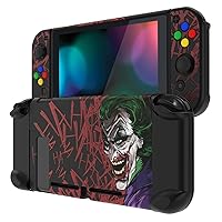 Vista 18 de eXtremeRate PlayVital Back Cover for Nintendo Switch Console, NS Joycon Controller Protector Hard Shell, Dockable Protective Case with Colorful ABXY