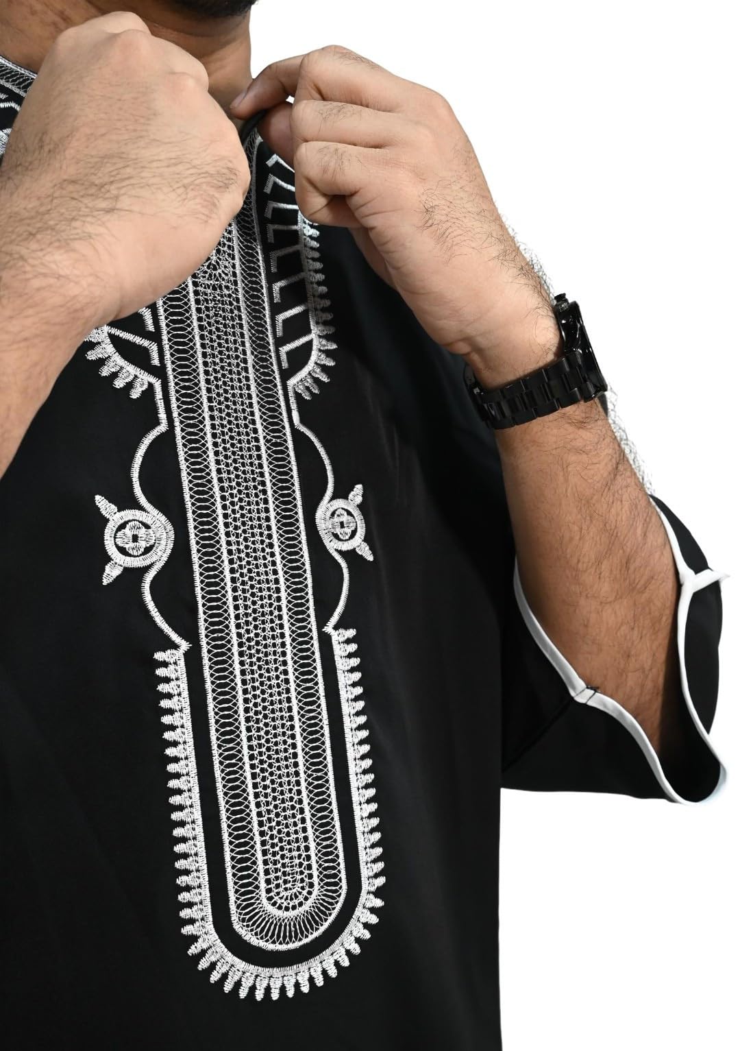 Robe Qamis Traditionnel Homme – Vêtement Musulman Caftan Djellaba Abaya