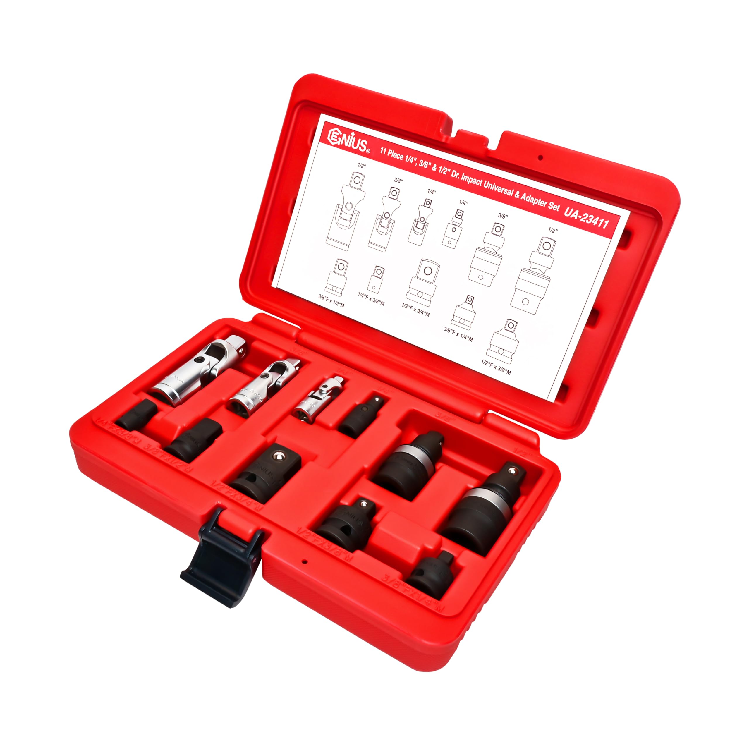 Genius Tools 11 Piece 1/4