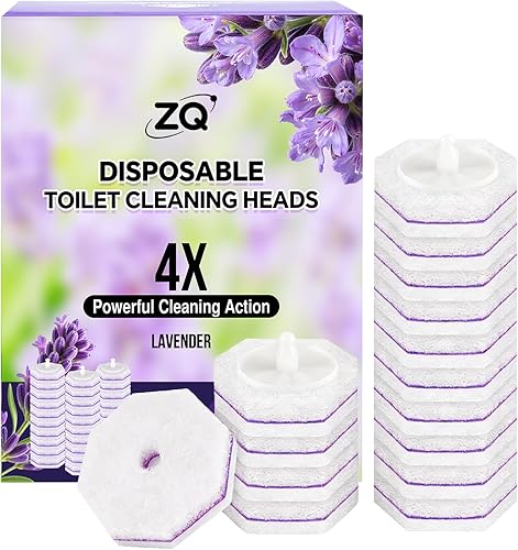 80 recambios de varita de inodoro para Clorox, almohadillas de repuesto para limpiador de inodoros para la mayoría de sistemas de limpieza,