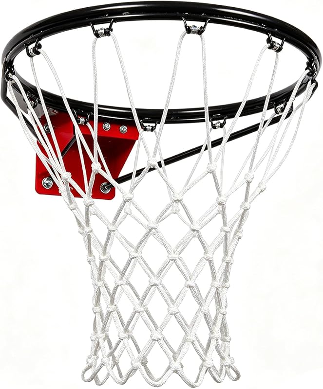 Heavy Duty Basketball Net Replacement, 12 Loops Premium Basketball Hoop Net, All Weather Anti Whip Nets for Indoor or Outdoor, Professional Basketball Accessories