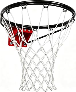 Heavy Duty Basketball Net Replacement, 12 Loops Premium Basketball Hoop Net, All Weather Anti Whip Nets for Indoor or Outdoor, Professional Basketball Accessories