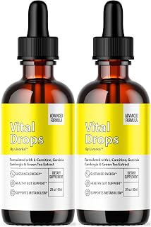 (2 Pack) Vital Drops - Official VitalDrops Liquid Drop Premium Advanced Formula All Natural Support, Vital Drops Supplement for Overall Health & Daily Wellness Droppers Review, 2 Bottles for 2 Months