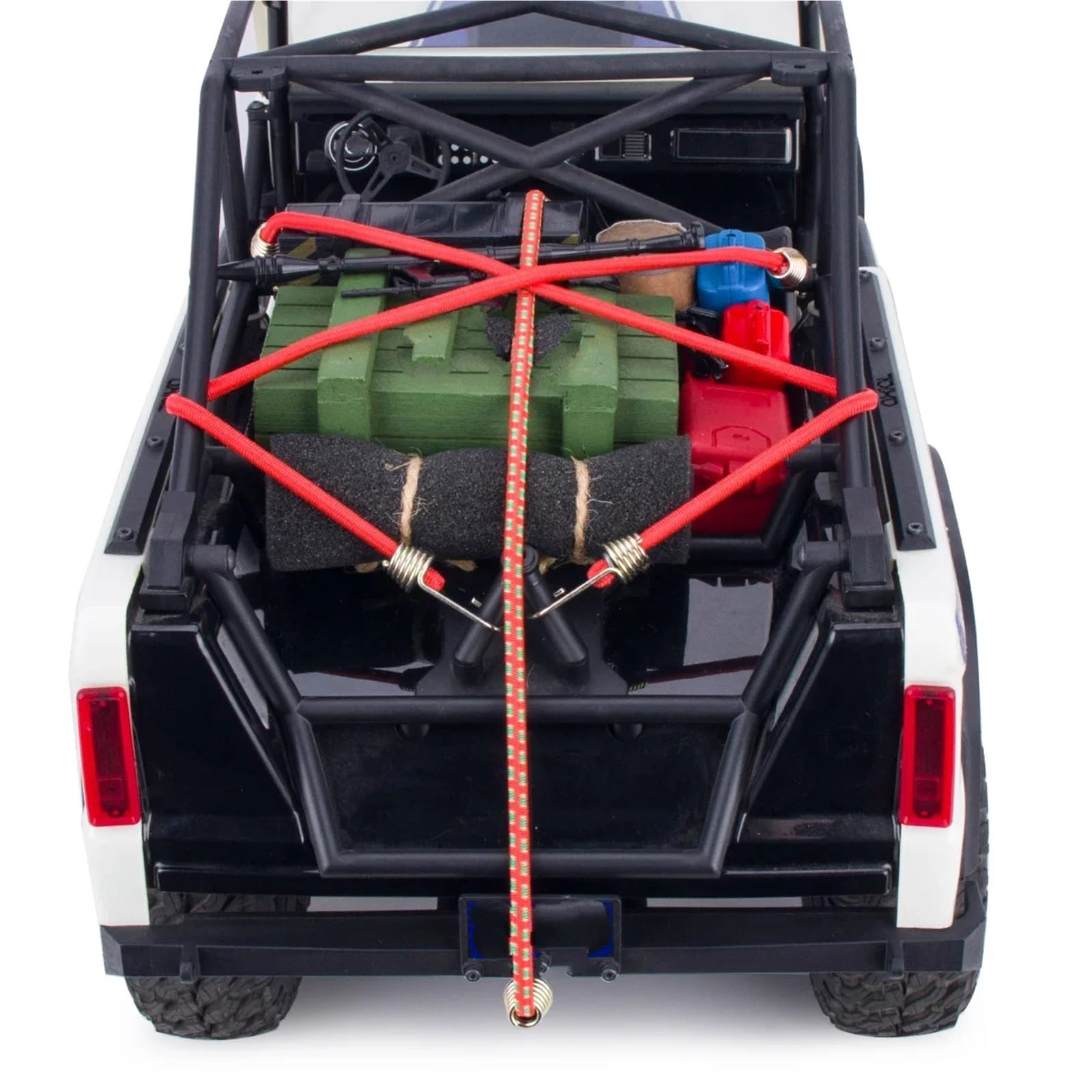 Per Axial Per Scx10 Per Trx4 Per Trx6 1/10 Elastico Bungee Cord Cinghie Per Bagagli Corda Ganci Con Gancio RC Decorare Parti Giocattoli RC