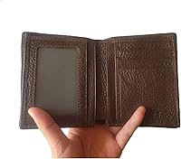 Vista 126 de Hombres Cool Eagle Wolf Caballo Totem Cuero Vaca Vertical Cartera Cremallera Multi-tarjeta Titular, Tótem de caballo, Minimalista