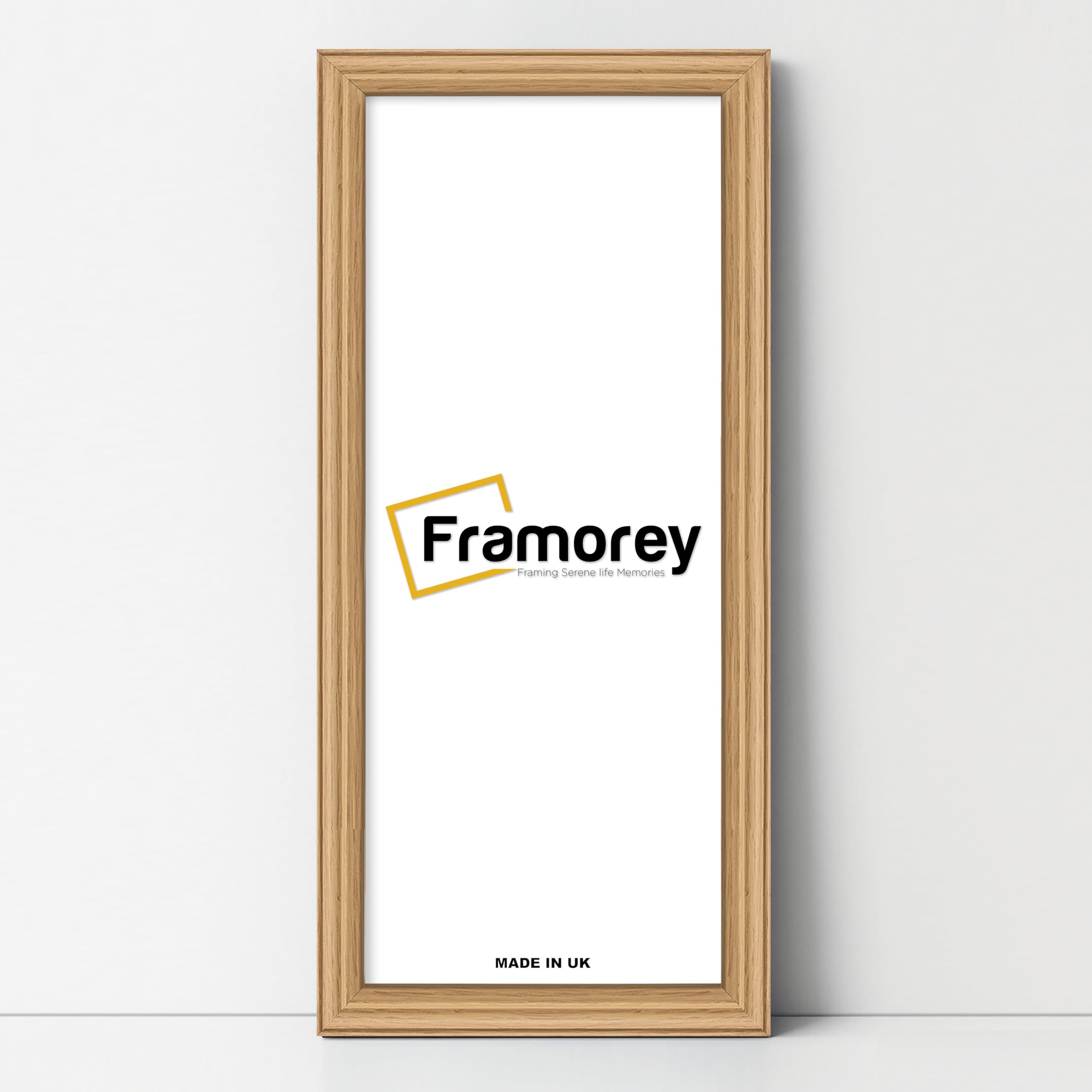 FRAMOREY Panoramic Style Oak Picture Frame, 30x10 Inch Size Photo Frames, LW Antique Poster Frame, Wall Hanging Oxford Frames, Photo Print Frame