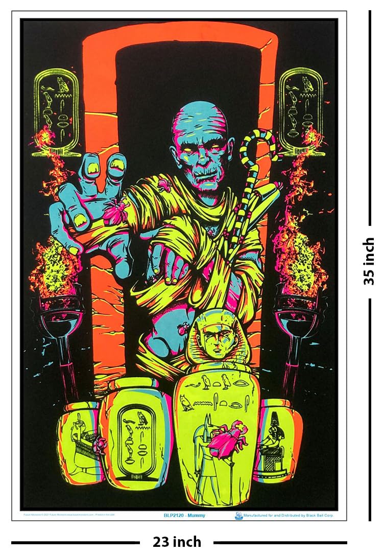 Amazon.com: Scorpio Posters Mummy - Blacklight Poster - 23