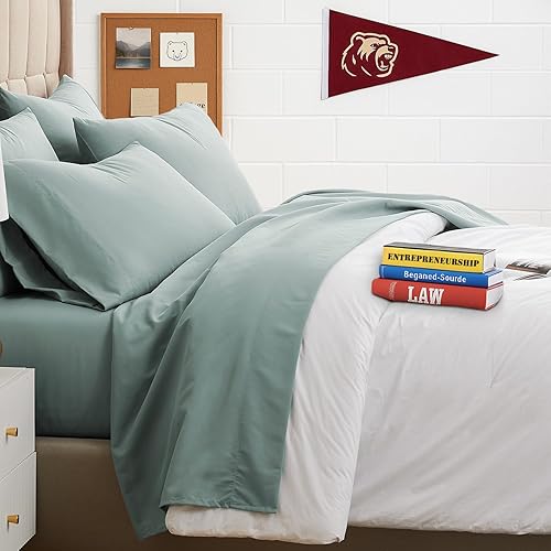 Miniatura 173 de Southshore Fine Living, Inc. Juego de sábanas de 6 piezas, sábanas de bolsillo profundo de 21 pulgadas, sábana bajera de bolsillo profundo, sábana