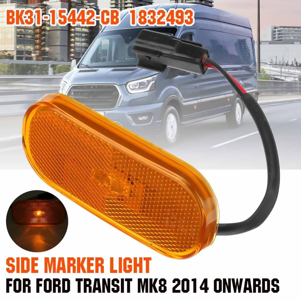Cooke Lens Lente De Luz De Posición Lateral Para Ford Transit Mk8 1832493 ( 2014 En Adelante) - AliExprs Coches Ford