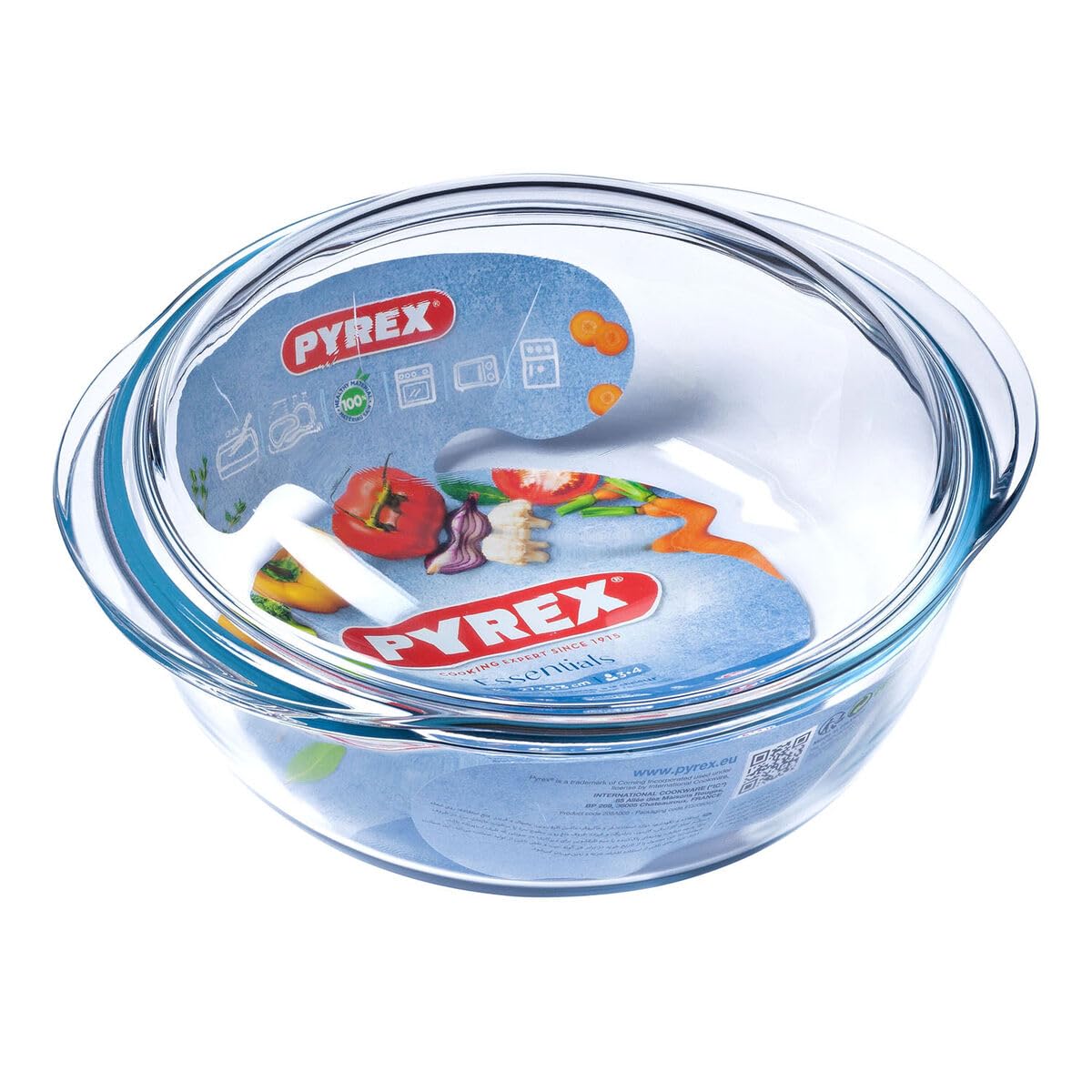 Pyrex Klasyczne okrągłe naczynie do zapiekania 3,2 l
