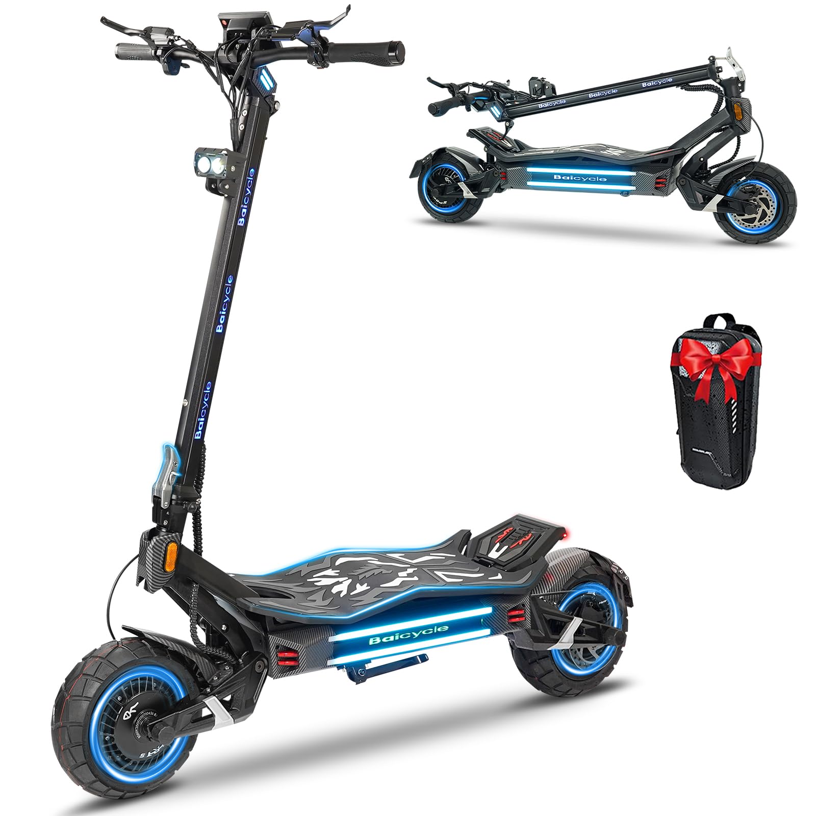 Electric Scooter Adults 1600/4000/6000W Motor 50 Miles Long Range & 40/45/50 MPH Top Spee…