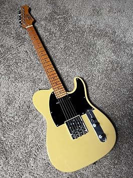 Jt350 BSC Tele Style Guitar, solid basswood body, 22 frets roasted maple neck, Wilkinson bridge, alnico pickups Free