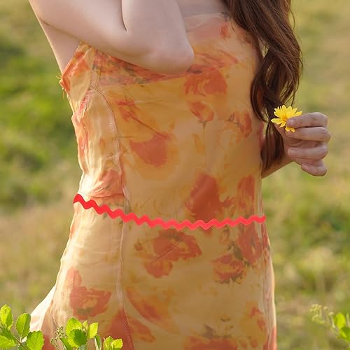 Miniatura 7 de NOLITOY Rick Rack - Cinta de encaje para coser ropa de bricolaje, envoltura de vestidos, decoración de fiesta de boda (estilo 3 y 4, 6 yardas)