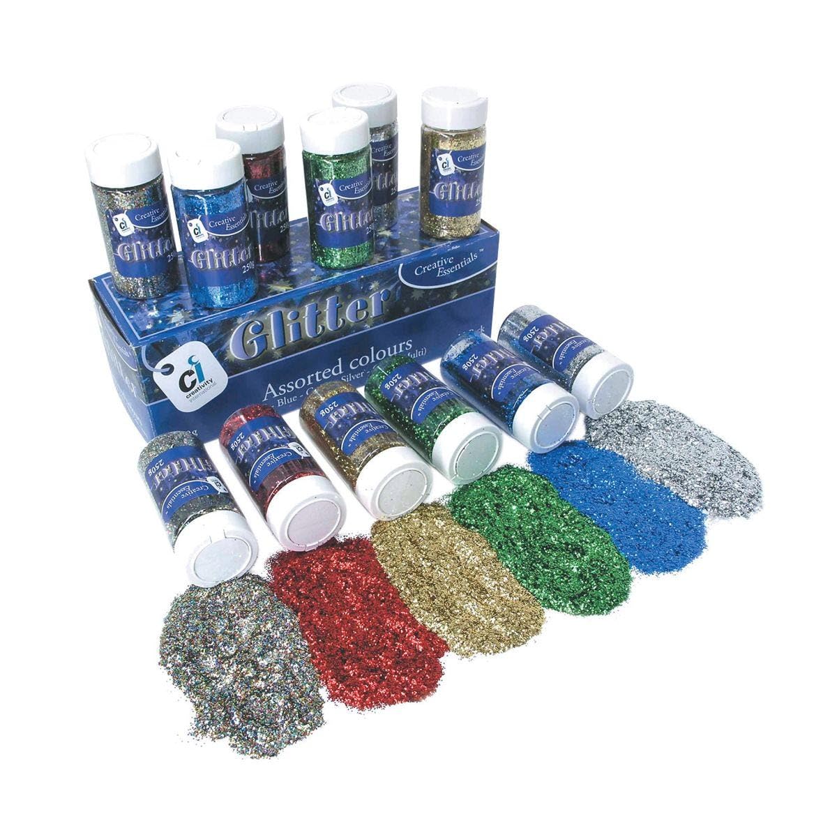 Purpurina para manualidades infantiles Scola pack de 6 botes para tardes de arte en familia 3