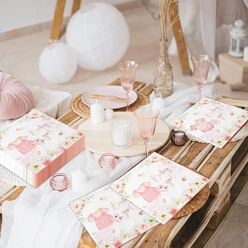 Miniatura 4 de Servilletas con estampado de vaca, suministros para fiesta de cumpleaños de My First Rodeo, 40 unidades, color marrón y negro, suministros para