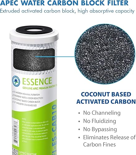 Vista 40 de APEC - JUEGO DE FILTROS - Repuesto de alta capacidad, juego de prefiltros para sistema de filtro de agua de ósmosis inversa serie ESSENCE, etapa 1