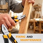 DEKOPRO 94 Piece Tool Set Household DIY Tool Kit for Men with Storage Toolbox, Small Basic Hand Tool Box Set for Home Repair, DIY, Apartment, Office, Orange