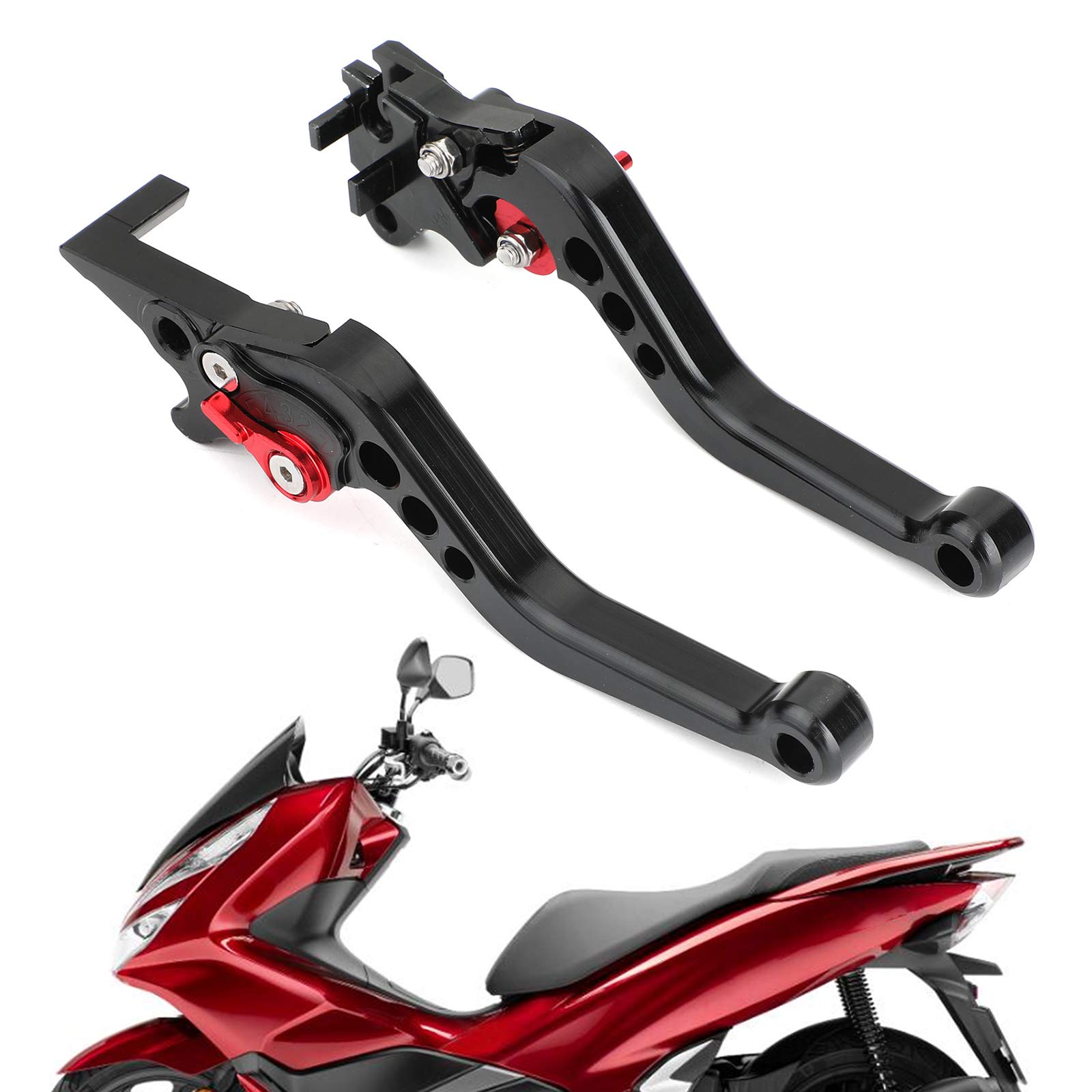 Topteng Brevi Freno del Motociclo Leve di Frizione Moto Adatto per PCX 125, 1 Coppia