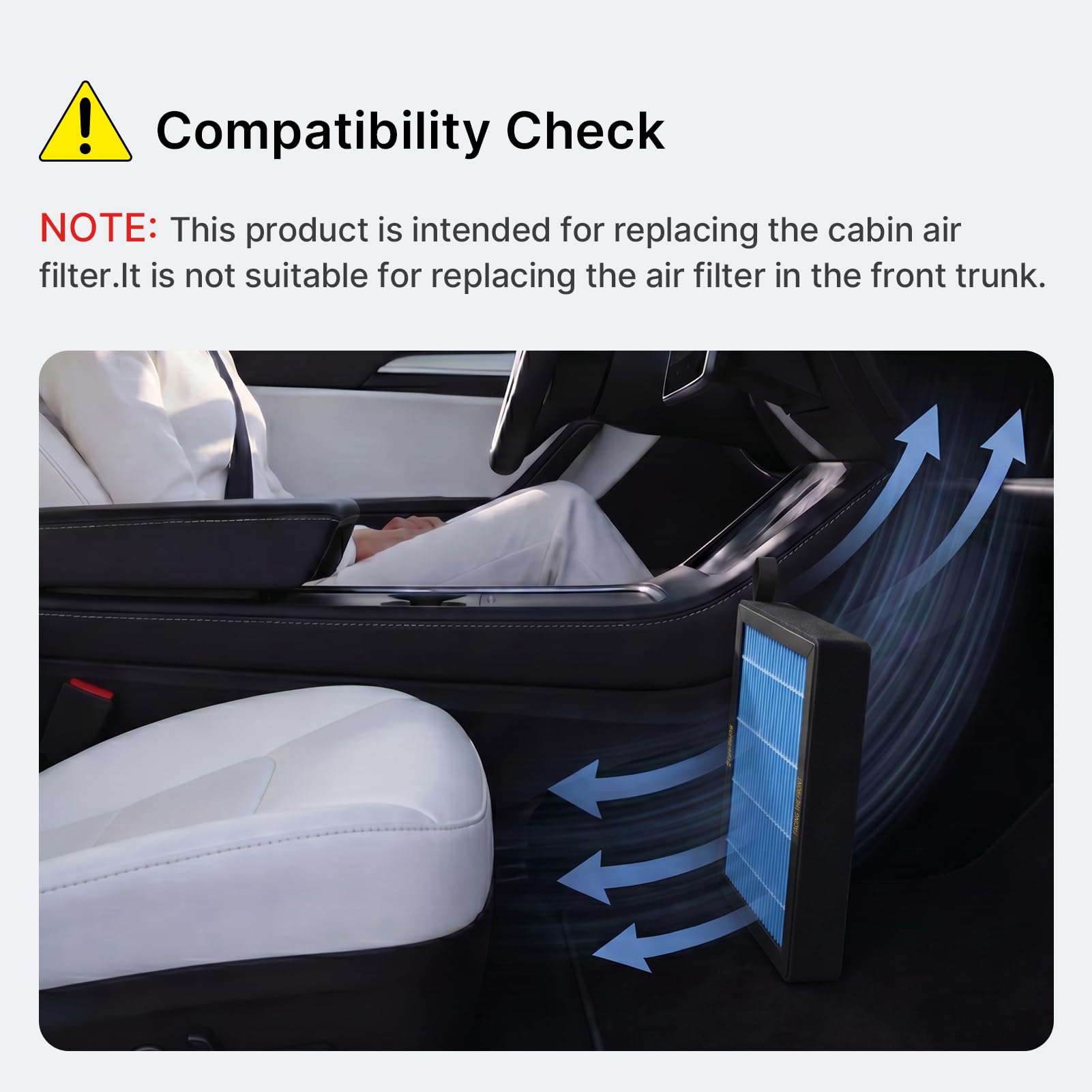 Filtro dell'aria condizionata di ricambio con carbone attivo per Tesla Model 3 Model Y HEPA filtro aria abitacolo accessori 2016-2024/2025/2026 versione aggiornata Juniper Highland