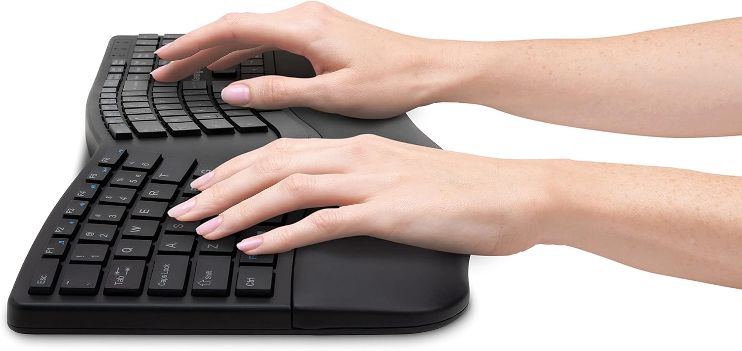 Kensington Pro Fit Ergonomic Wireless Keyboard and Mouse - Black (K75406US) : Electronics