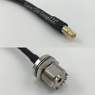 12 inch RG188 MCX MALE to UHF Female BULKHEAD Pigtail Jumper RF coaxial cable 50ohm Quick USA Shipping
