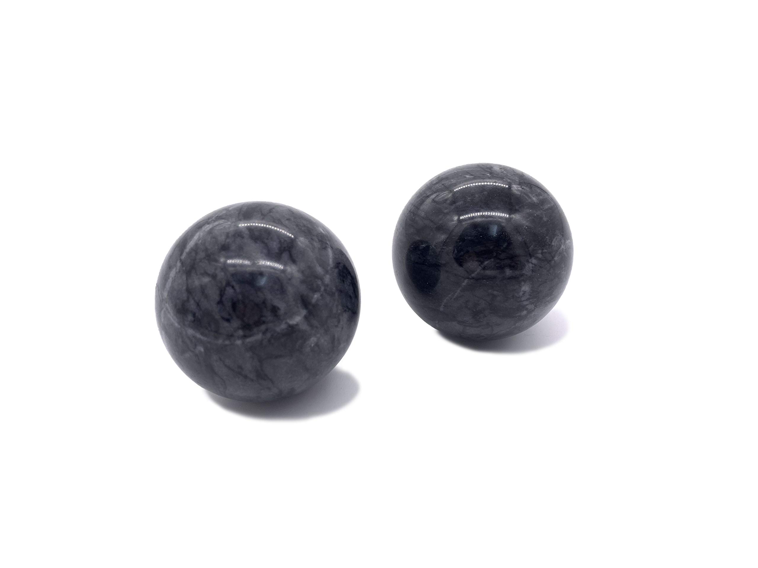 TaktZeit Baoding Balls Chiming Chinese Exercise Balls 2.2" Non-Chiming for Hand Therapy, Exercise, and Stress Relief