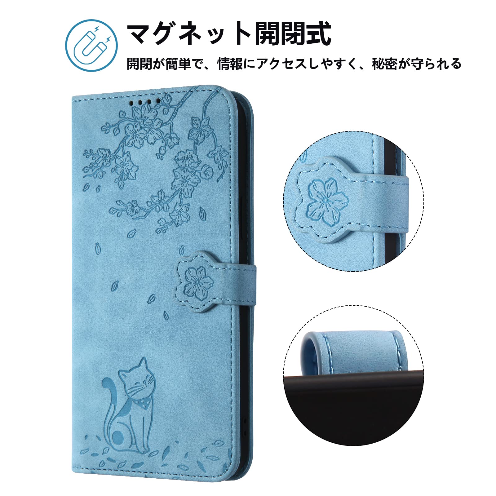 Rosbtib iPhone 16 Pro ケース 手帳型 iPhone16 P iPhone 16 Pro Max_ブラック Rosbtib iPhone 16 Pro Max ケース 手帳型