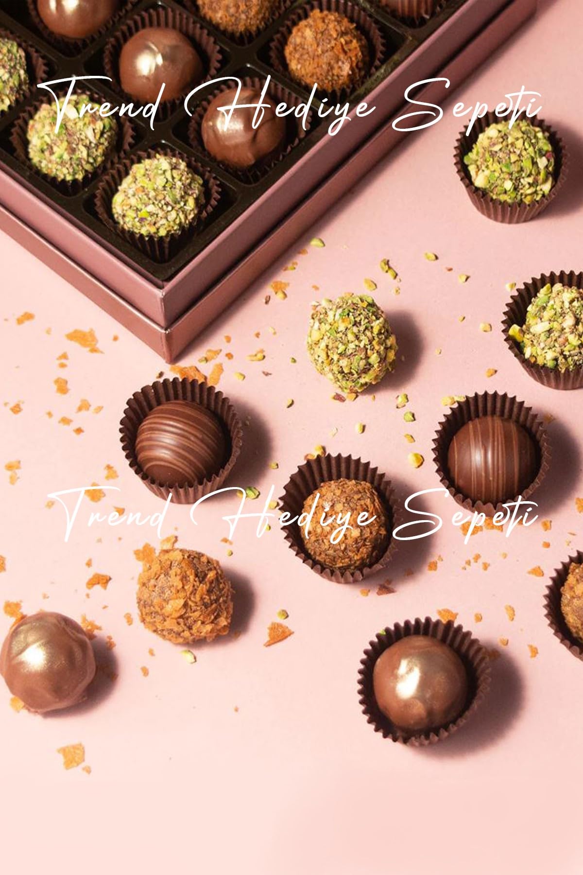 Trend Hediye Sepeti Takribi 200 Adet Küçük Boy Kahverengi Truff Çikolata Kağıdı, Muffin Kek Kalıbı, Lokum Kağıdı 35x20 Mm Doğum Günü Parti Dekorasyonu için