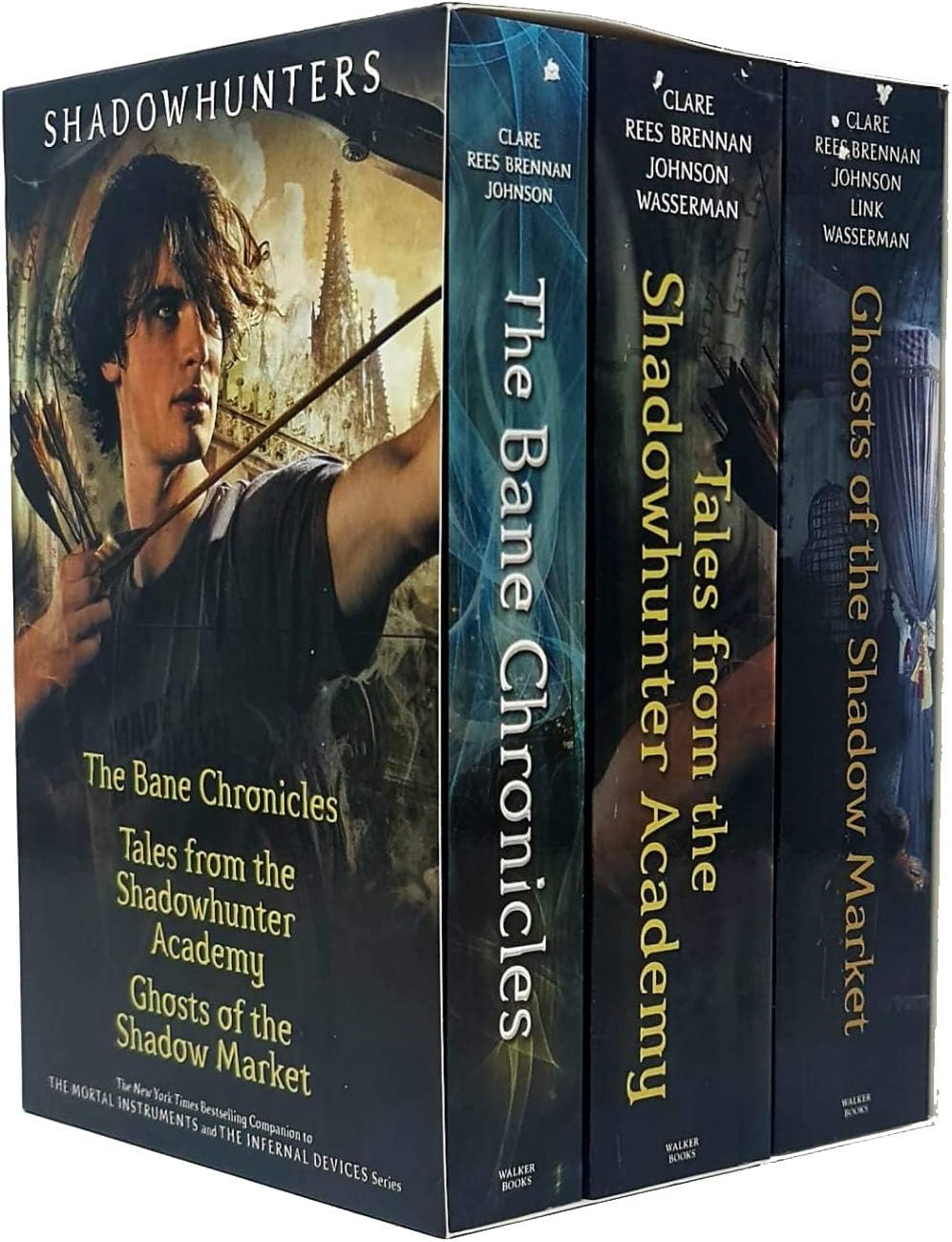 Cassandra Clare Shadowhunters Collection 3 Books Set (The Bane Chronicles, Tales from the Shadowhunter Academy, Ghosts of the Shadow Market)