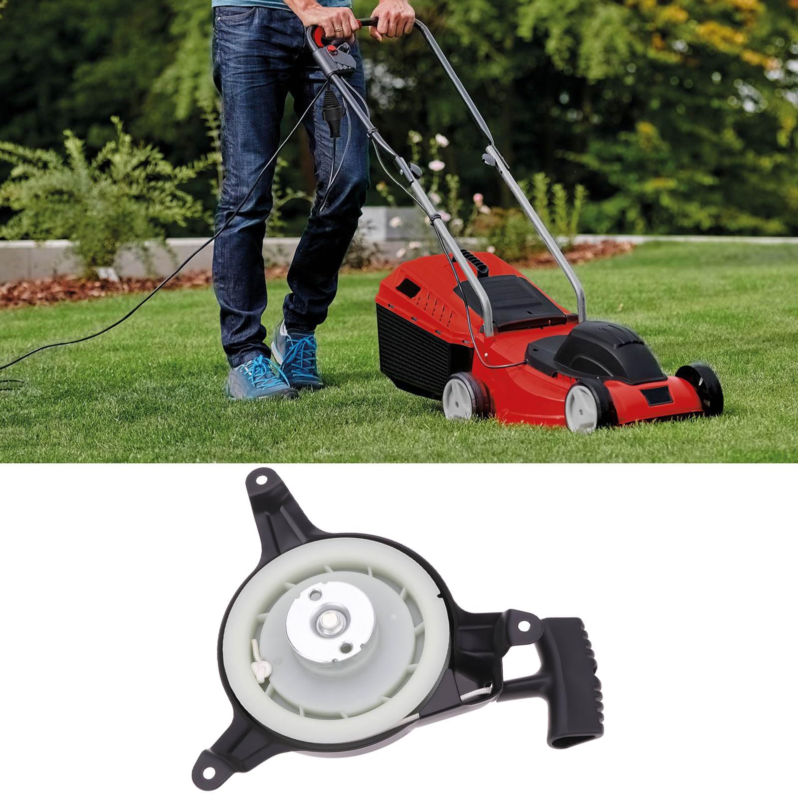 OTOTEC Ensemble de Remplacement de Lanceur à Tirette Compatible avec Einhell GC-PM 46S GC-PM 46/2 S HW-E Les Tondeuses à Gazon