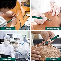 Vista 7 de 20 PCS Cuchillas de Bisturí con Bisturíes #11 Cuchillas Quirúrgicas, Cuchillas Desechables con Cubierta Protectora, Cuchilla