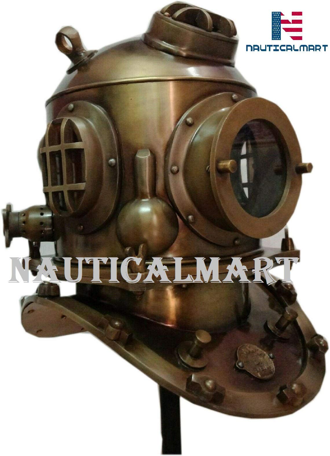 Nautical-Mart Antique Diving Divers Helmet US Navy Mark V Helmet deep sea Divers Android Heavy Helmet Vintage Divers Helmet Replica