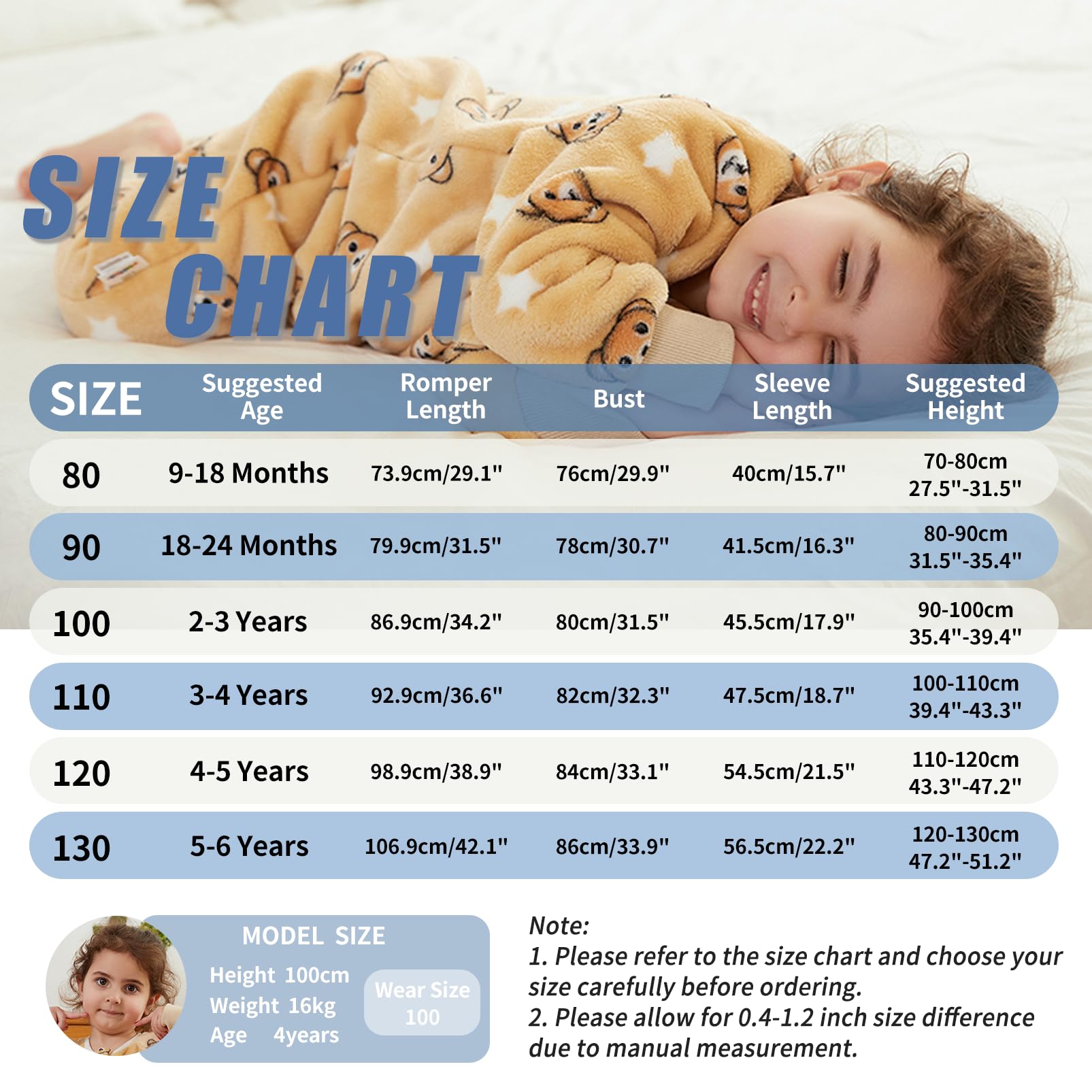 Monstoyo Sacco Nanna con Piedini Bambini Bambina, Invernale Flanella Pigiama Pagliaccetto Neonato, Maniche Lunghe & Gambe Separate Sacco a Pelo Cartone Tuta per Ragazze Ragazzi 0-6 Anni